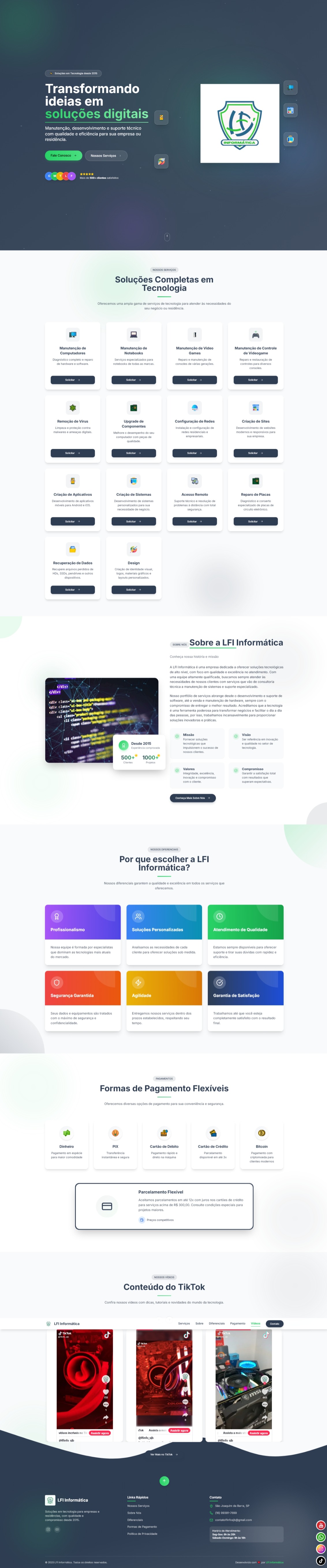 LFI Informática - Site Institucional